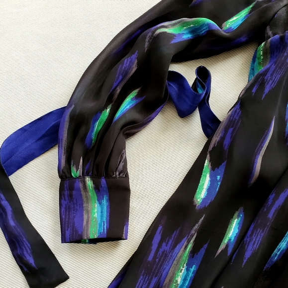 Kirna Zabete shirt/dress size Small, black blue - Picture 4 of 7